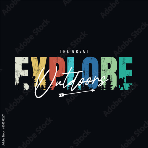 explore typography for print t shirt vector	