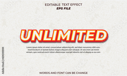 unlimited text effect, font editable, typography, 3d text 