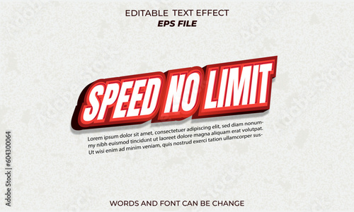 speed text effect, font editable, typography, 3d text 