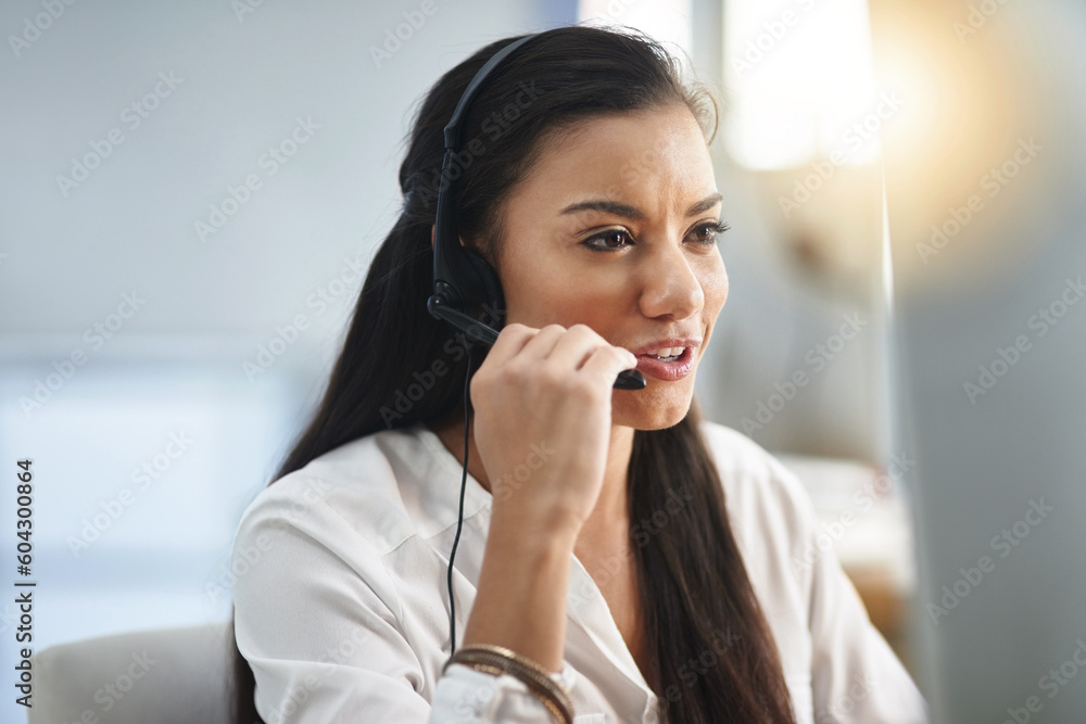 Contact us, mic or happy woman in call center consulting, speaking or talking at customer services. Virtual assistant, girl or female sales consultant in telemarketing or telecom company help desk Contact us, mic or happy woman in call center consulting, speaking or talking at customer services. Virtual assistant, girl or female sales consultant in telemarketing or telecom company help desk