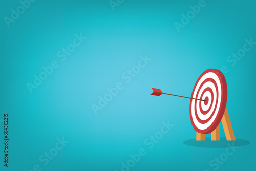 Arrow Hitting Center Of Target