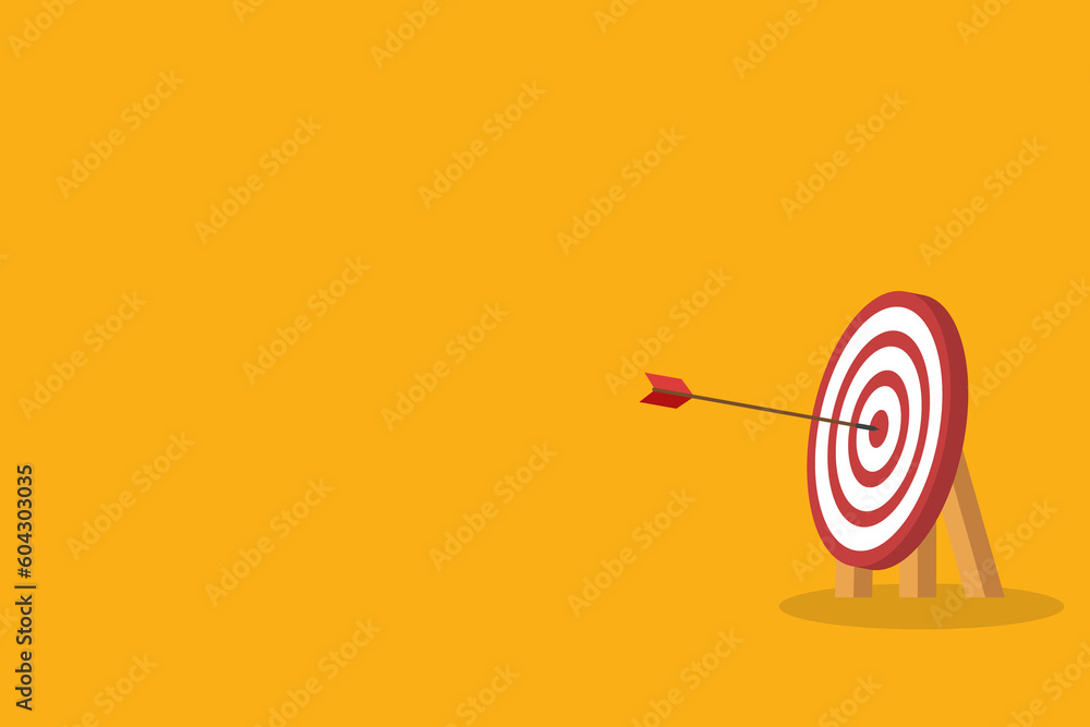 Arrow Hitting Center Of Target Arrow Hitting Center Of Target