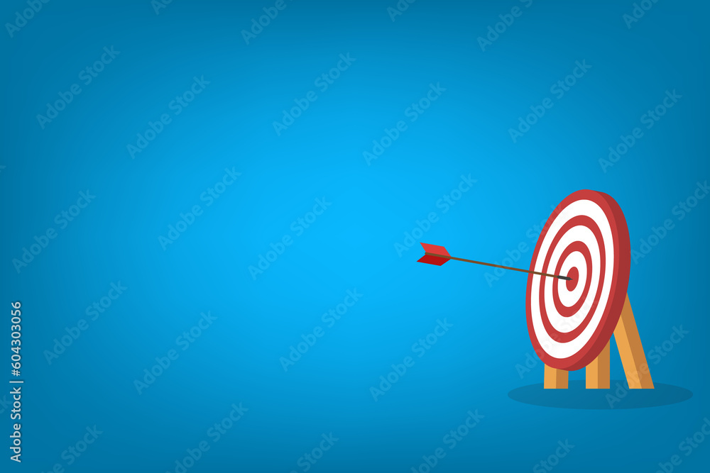 Arrow Hitting Center Of Target Arrow Hitting Center Of Target