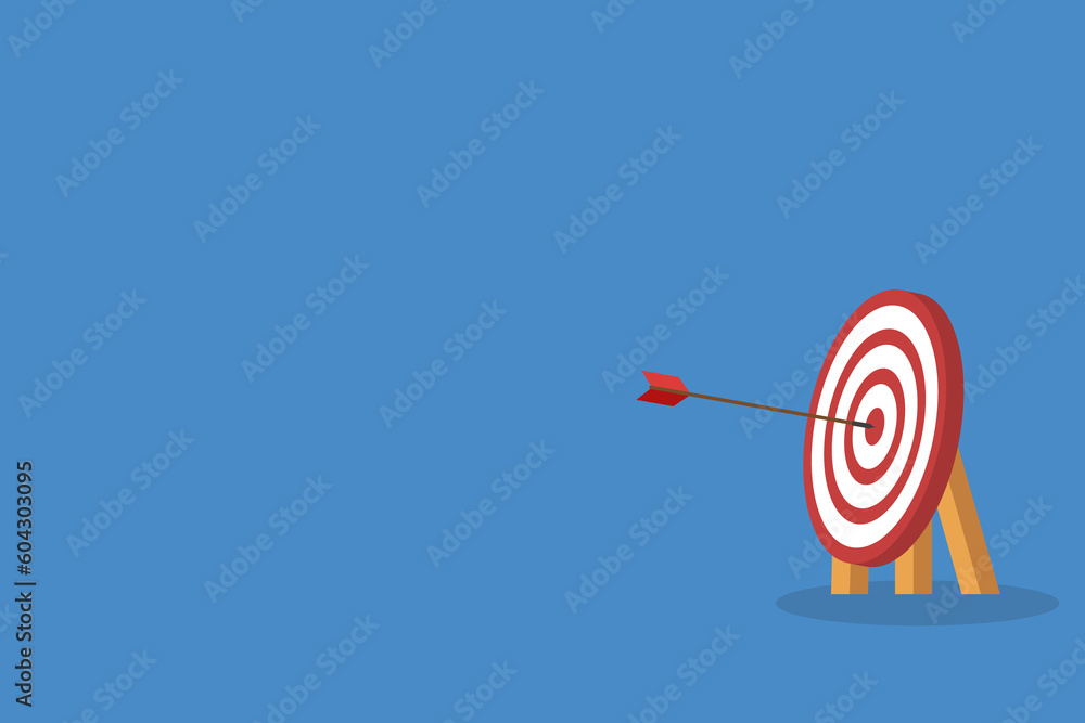 Arrow Hitting Center Of Target Arrow Hitting Center Of Target