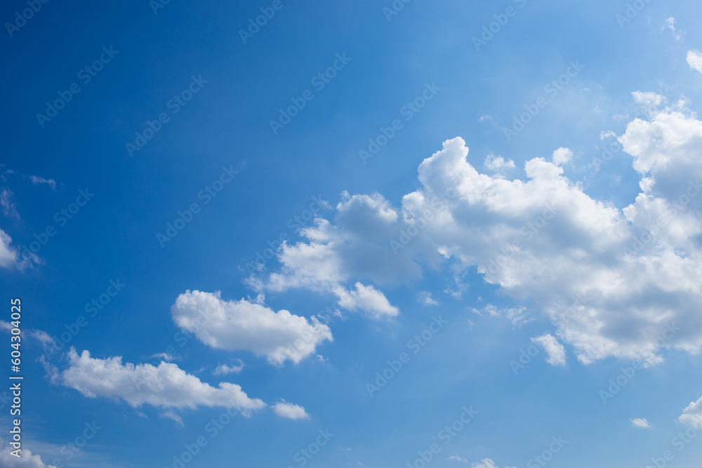 Blue Sky and White Clouds and the Railway Station Blue Sky and White Clouds and the Railway Station
