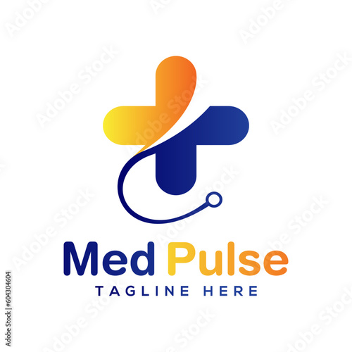 Medical MedPluse Logo Design Vector, Healthcare logo design.