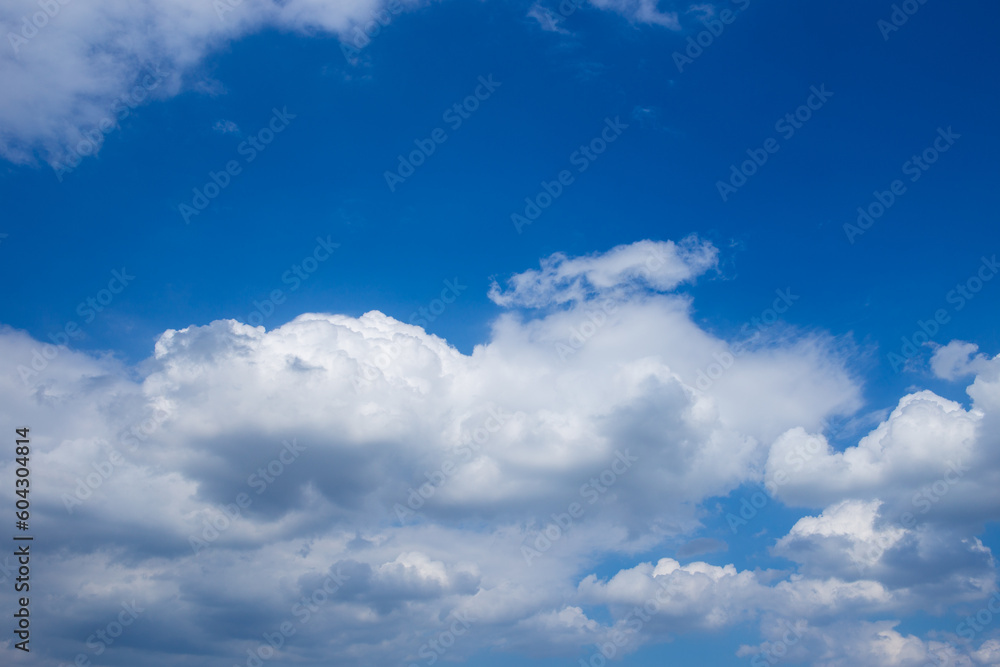 Blue Sky and White Clouds and the Railway Station Blue Sky and White Clouds and the Railway Station