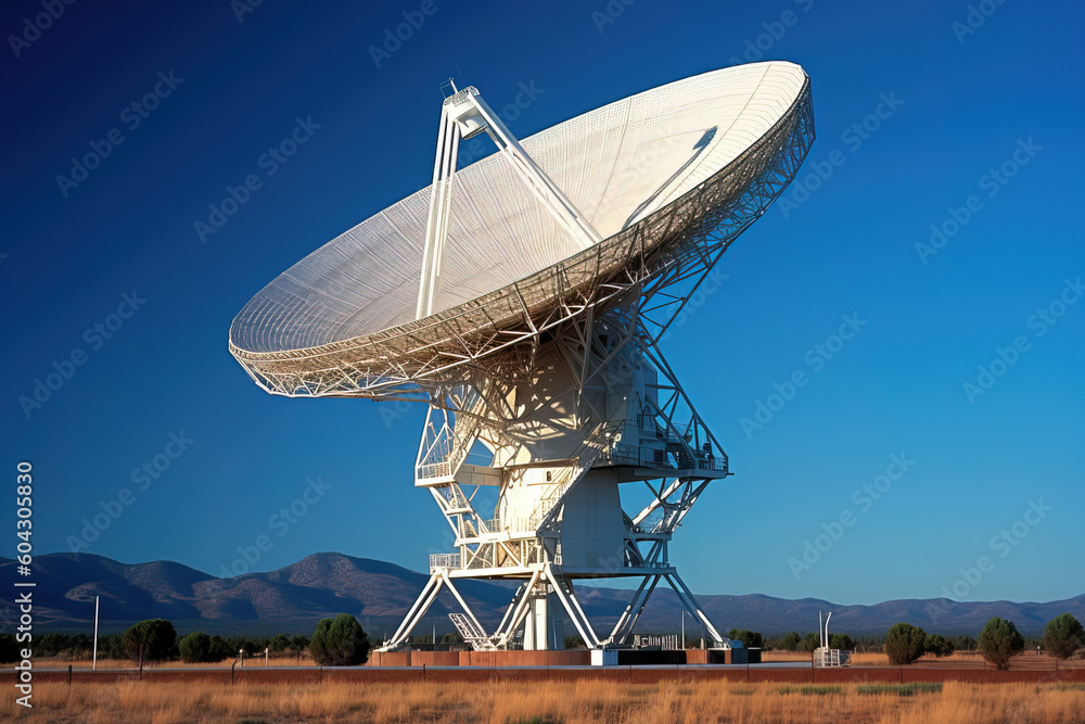 Radio Astronomy Observatory with a radio telescope  used to study pulsars and planets of the Solar system