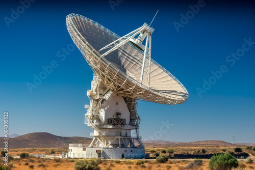 Radio Astronomy Observatory with a radio telescope  used to study pulsars and planets of the Solar system