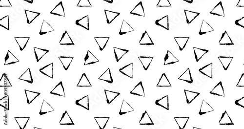 Animated Light Inky Triangles Pattern on Blotting Paper