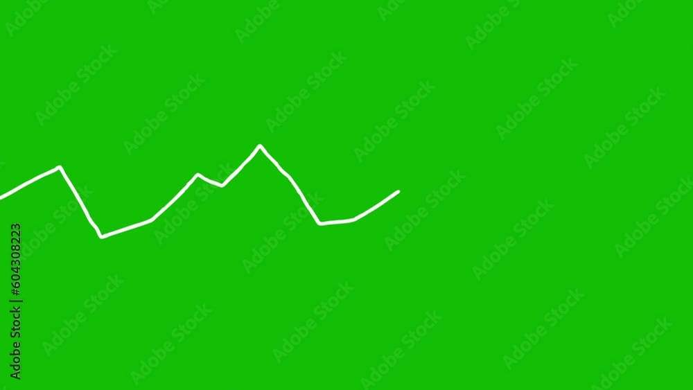 White lines animation on green screen 4k stock video footage. White lines animation on green screen 4k stock video footage.