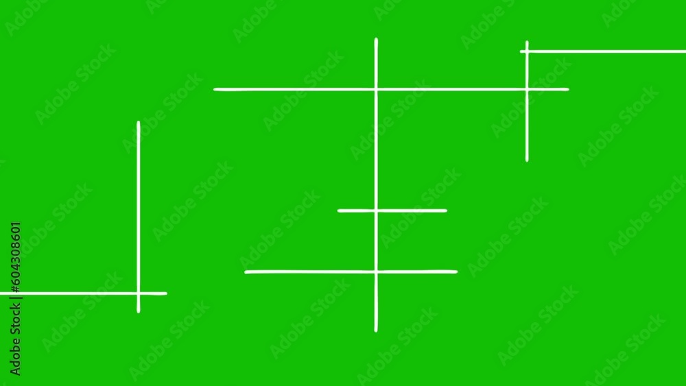 White lines animation on green screen 4k stock video footage. White lines animation on green screen 4k stock video footage.