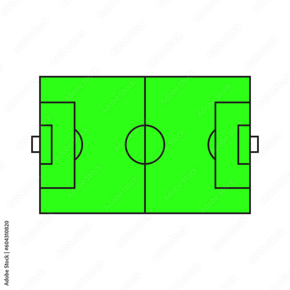 soccer field icon design template vector soccer field icon design template vector