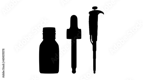 Pipette silhouette