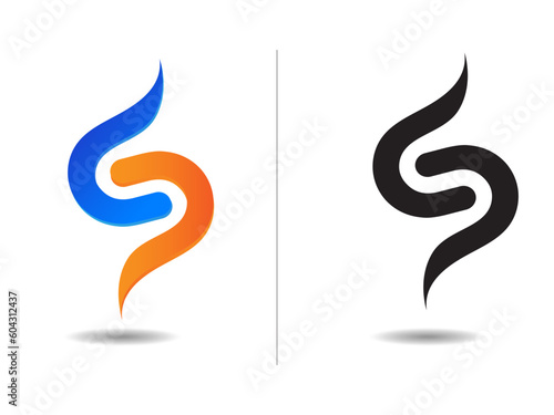 S letter logo design. S logo. Premium S. Letter design. Icon. Unique design. Templet