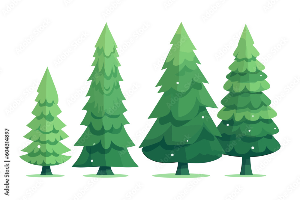 Fototapeta premium christmas tree illustration