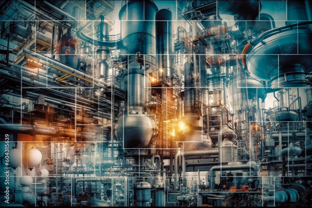 chemical industry collage global market, innovation, products, generative ai