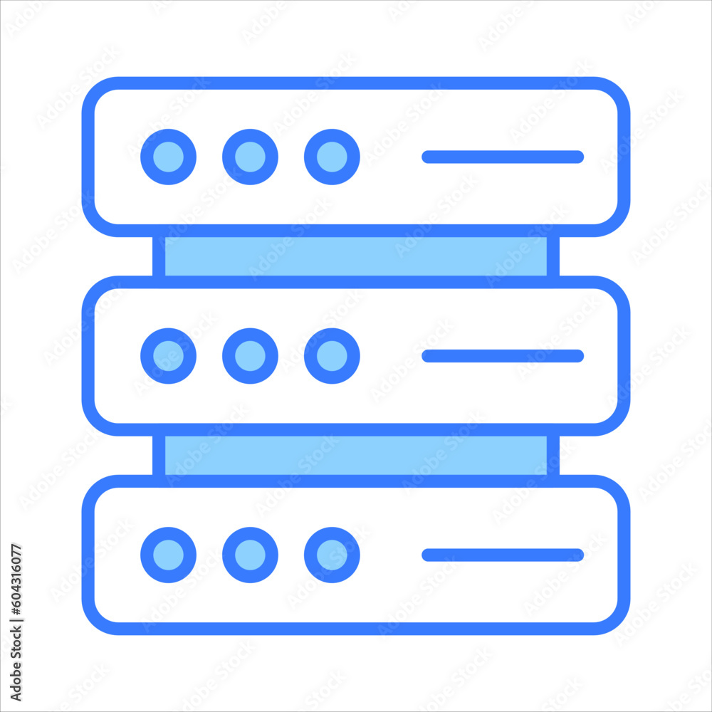 Carefully crafted vector of data server, server rack icon in trendy style Carefully crafted vector of data server, server rack icon in trendy style