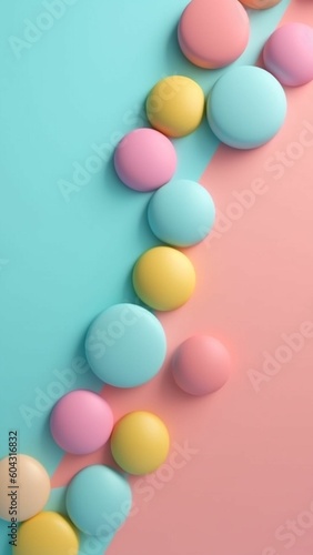 Generative AI  Candy dots background