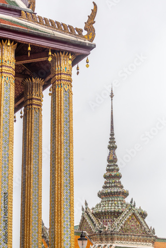 Details of Temples in Bangkok - Thailand, April 2023