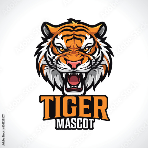 Tiger Mascot Logo Design Tiger Head Logo
