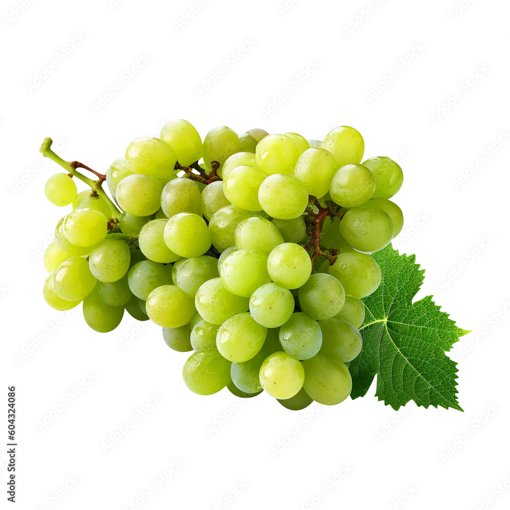 bunch of green grapes created with Generative AI bunch of green grapes created with Generative AI