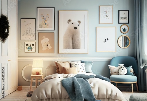 Cute and beautiful Bedroom for children © Long