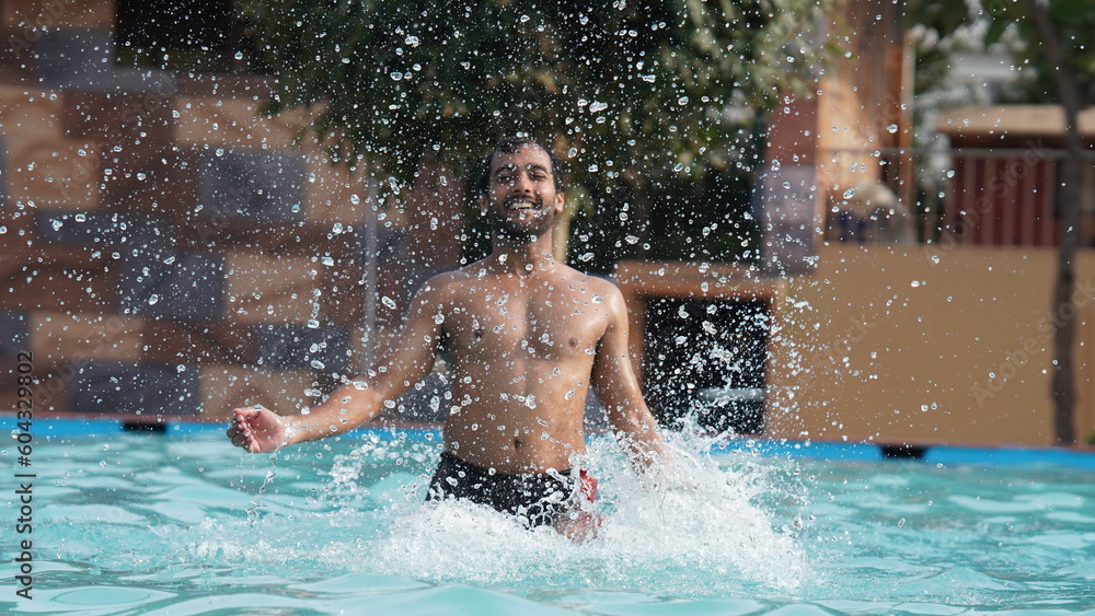 boy in swimming playing with water swimming pool holidays fun stock images boy in swimming playing with water swimming pool holidays fun stock images