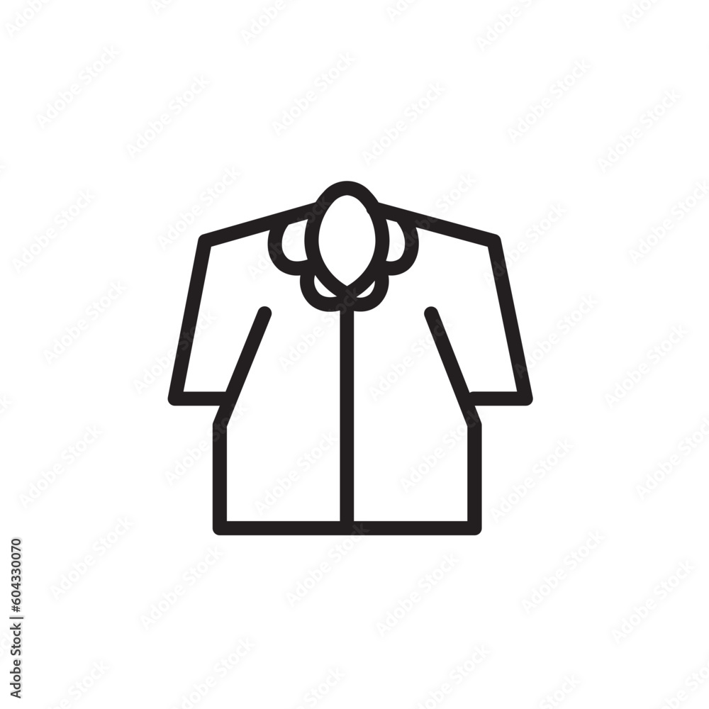 Coat Jacket Fashion Outline Icon