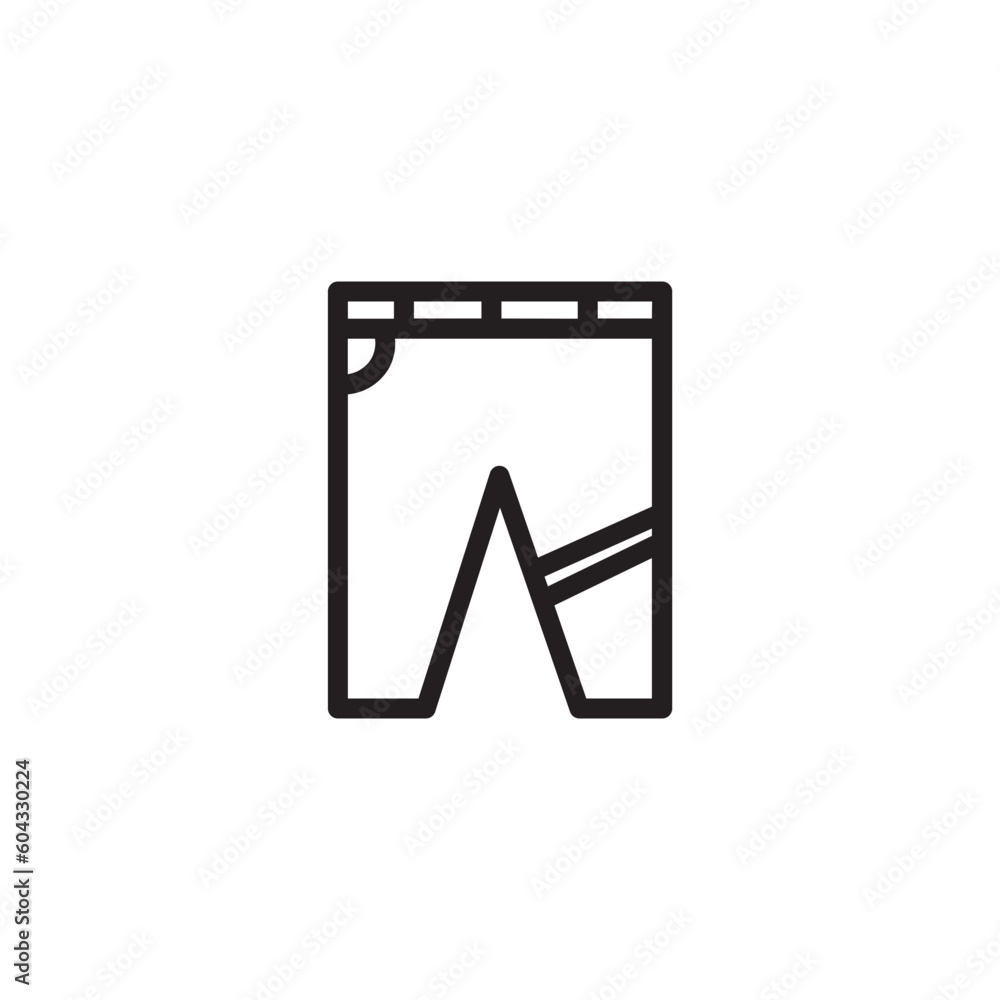 Cloths Graments Pants Outline Icon Cloths Graments Pants Outline Icon
