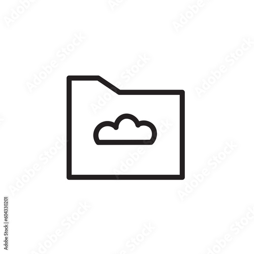 Folder Cloud Portfolio Outline Icon