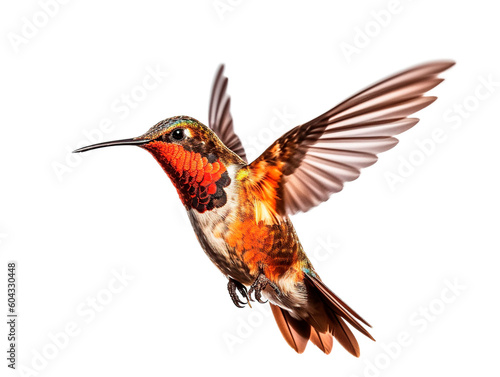 lovely hummingbird flying . generated with AI © JoseLuis