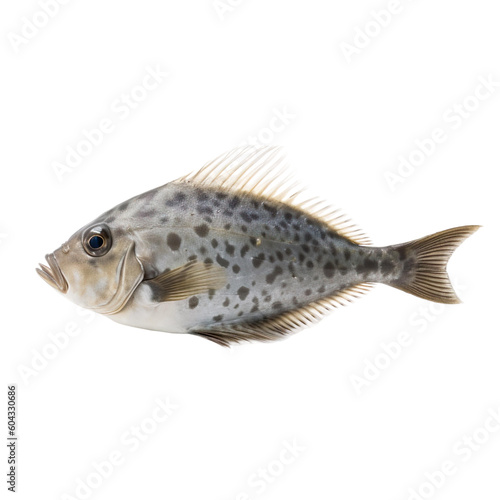 side view of Sole fish isolated on a transparent background, Generative ai