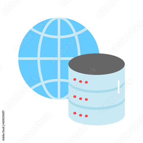 Get this unique icon of global storage in modern style, easy to use icon