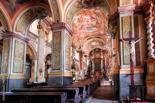 Interior of the University Church in Wroclaw, Poland.
