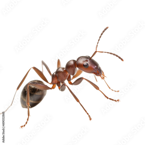 Ant insect isolated on transparent background, Generative ai 