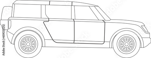 Car vehicle vector graphic