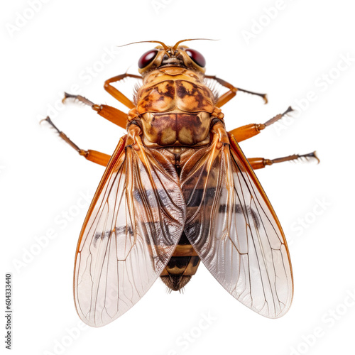 Cicada insect isolated on transparent background, Generative ai   photo