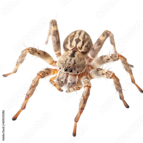Spider insect isolated on transparent background, Generative ai 