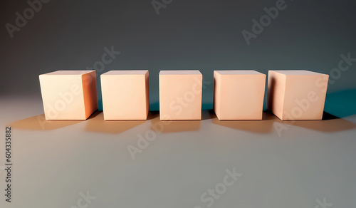 side by side wooden cubes © gangiskhan