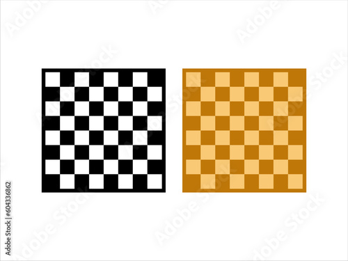Chessboard icon vector template 