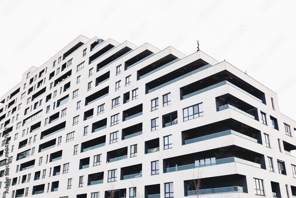 Built modern new high rise apartment building. Built modern new high rise apartment building.