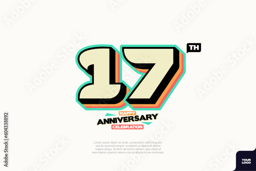 Free Download Number 17 logo icon design 17th birthday logo number anniversary 17 - GFXLoad