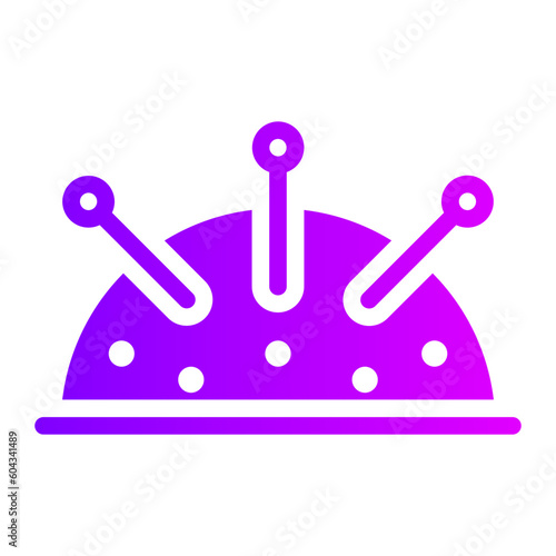 pincushion gradient icon