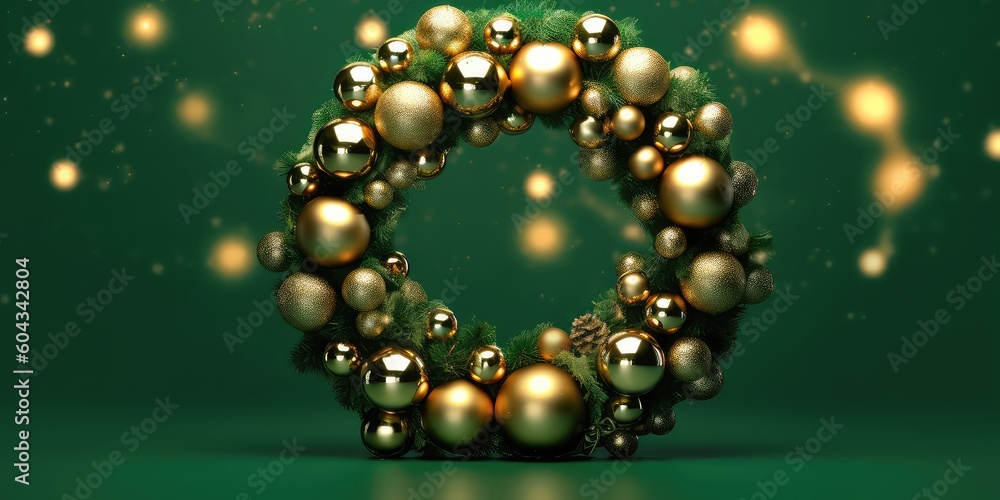 christmas ball decoration with generative AI christmas ball decoration with generative AI