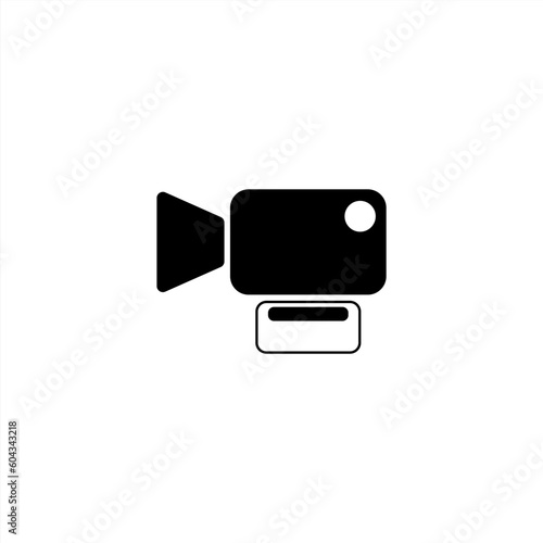 live streaming icon, camera icon, live icon, for web, social media, button, etc. vector illustrtion