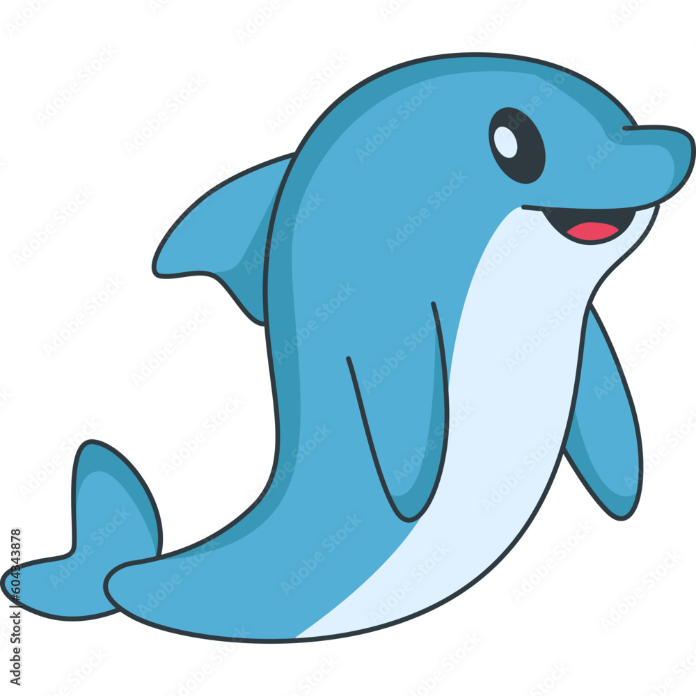 Obraz premium Cute Dolphin Illustration