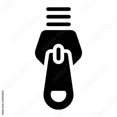 zipper glyph icon
