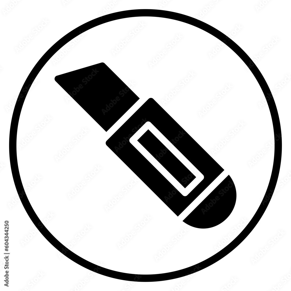 utility knife glyph icon utility knife glyph icon