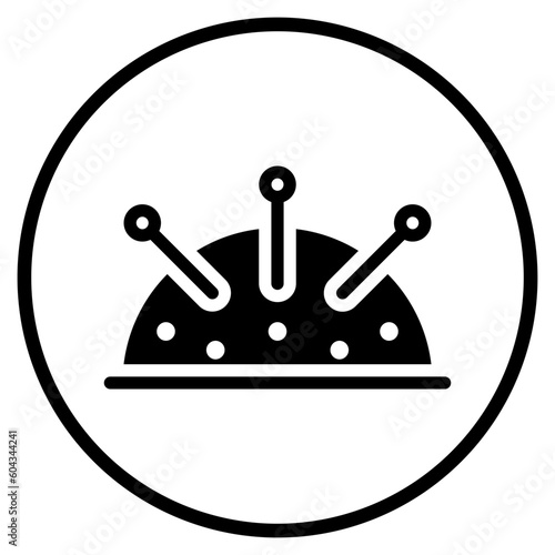 pincushion glyph icon